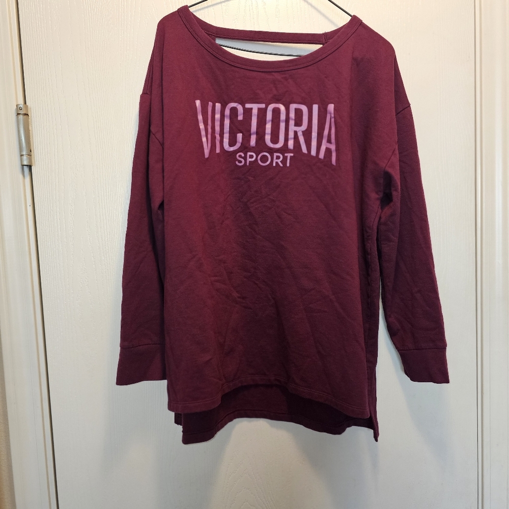 Victorias Secret Fleece Oversized Crew Sweatshirt Size Large